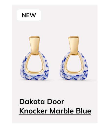 Dakota Door Knocker Marble Blue