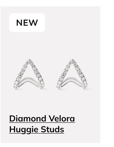 Diamond Velora Huggie Studs