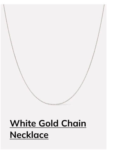 White Gold Chain Necklace