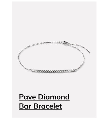 Pave Diamond Bar Bracelet