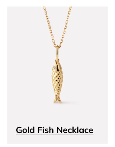 Gold Fish Necklace