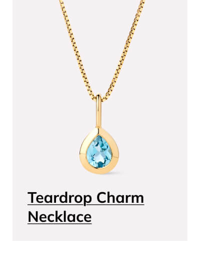 Teardrop Charm Necklace