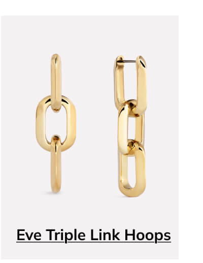 Eve Triple Link Hoops