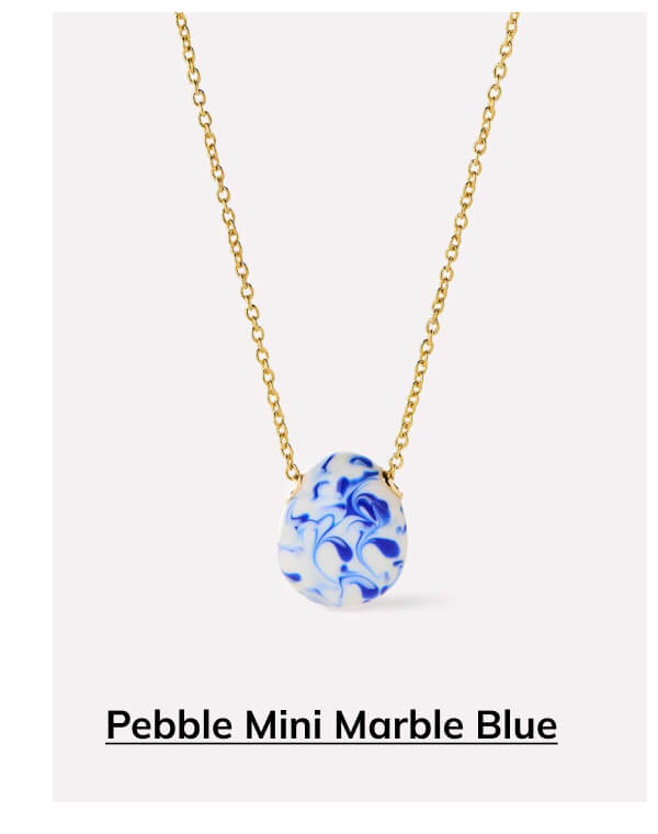 Pebble Mini Marble Blue