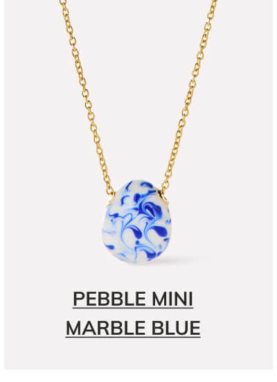 Pebble Mini Marble Blue