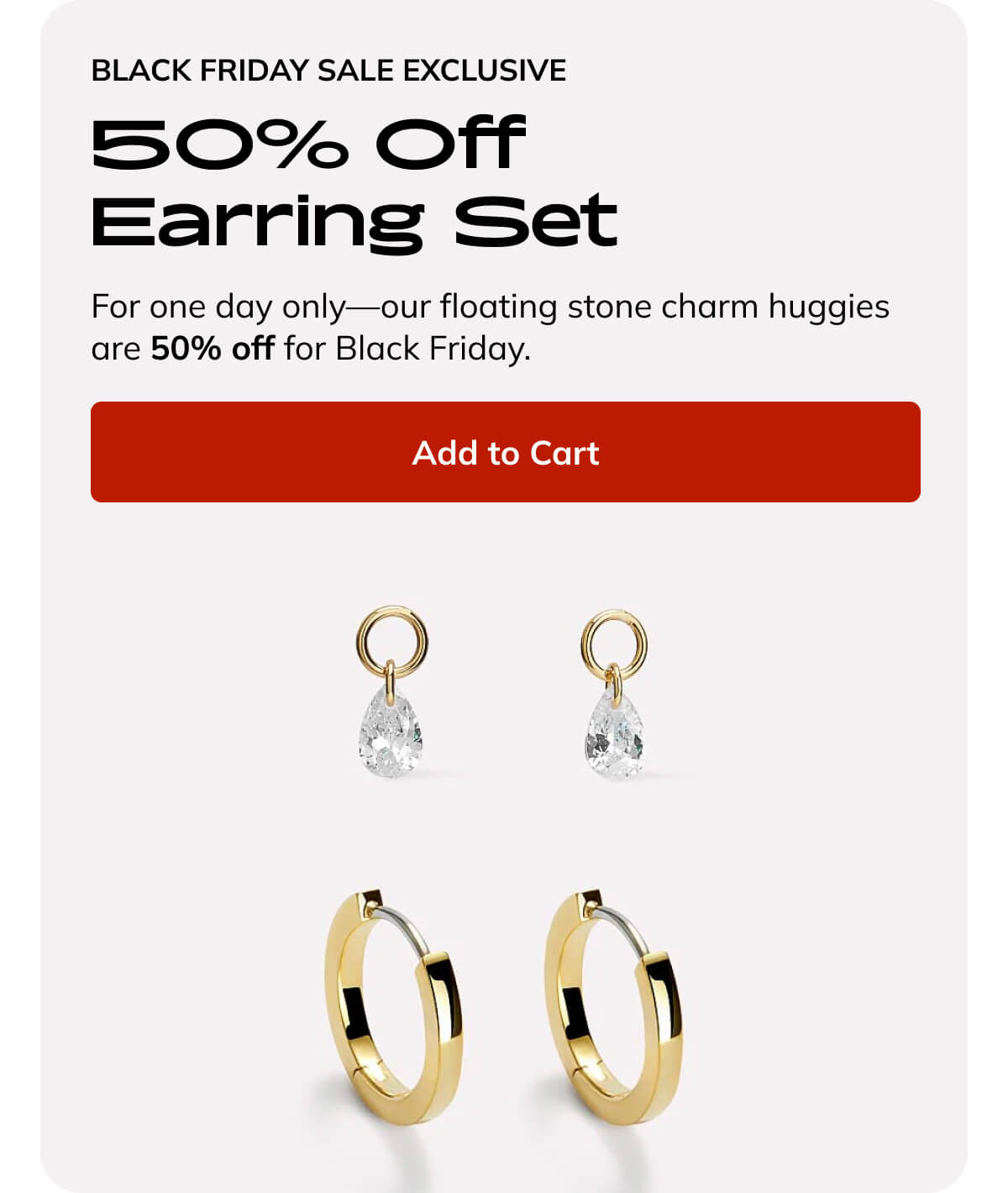 50% off earring set