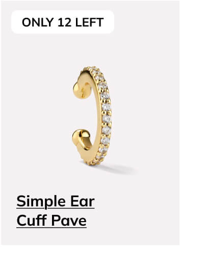 Simple ear cuff pave