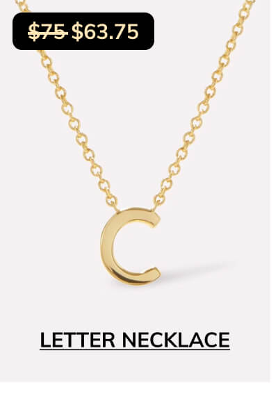 Letter necklace