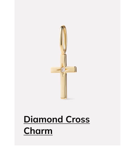 Diamond Cross Charm
