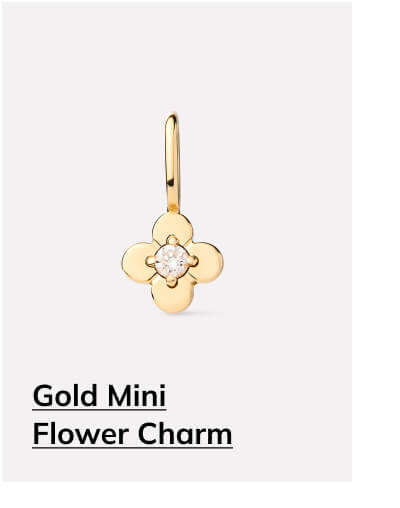 Gold Mini Flower Charm