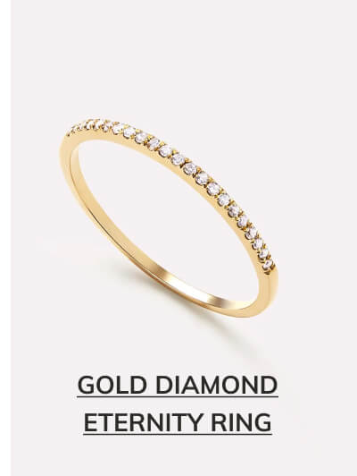 Gold diamond eternity ring