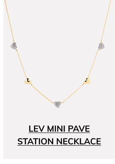 Lev Mini Pave Station Necklace