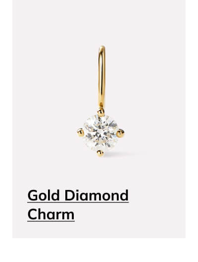 Gold Diamond Charm