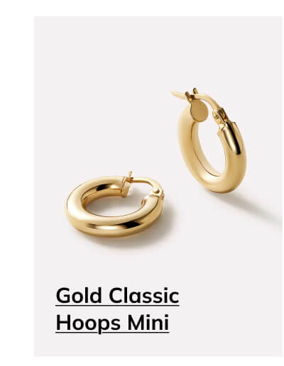 Gold Classic Hoops Mini