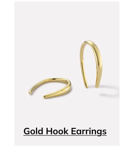 Gold Hook Earrings