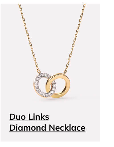Duo Links Diamond Necklace