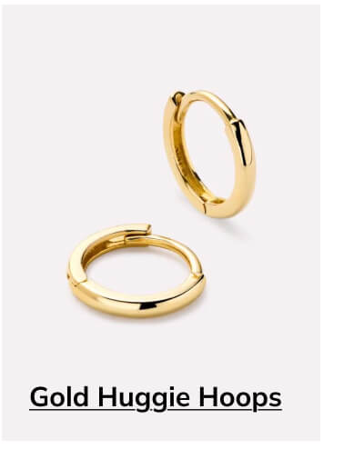 Gold Huggie Hoops