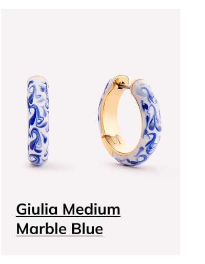 Giulia Medium Marble Blue