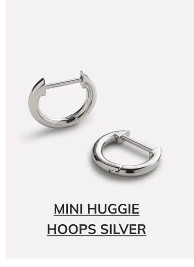 Mini Huggie Hoops Silver