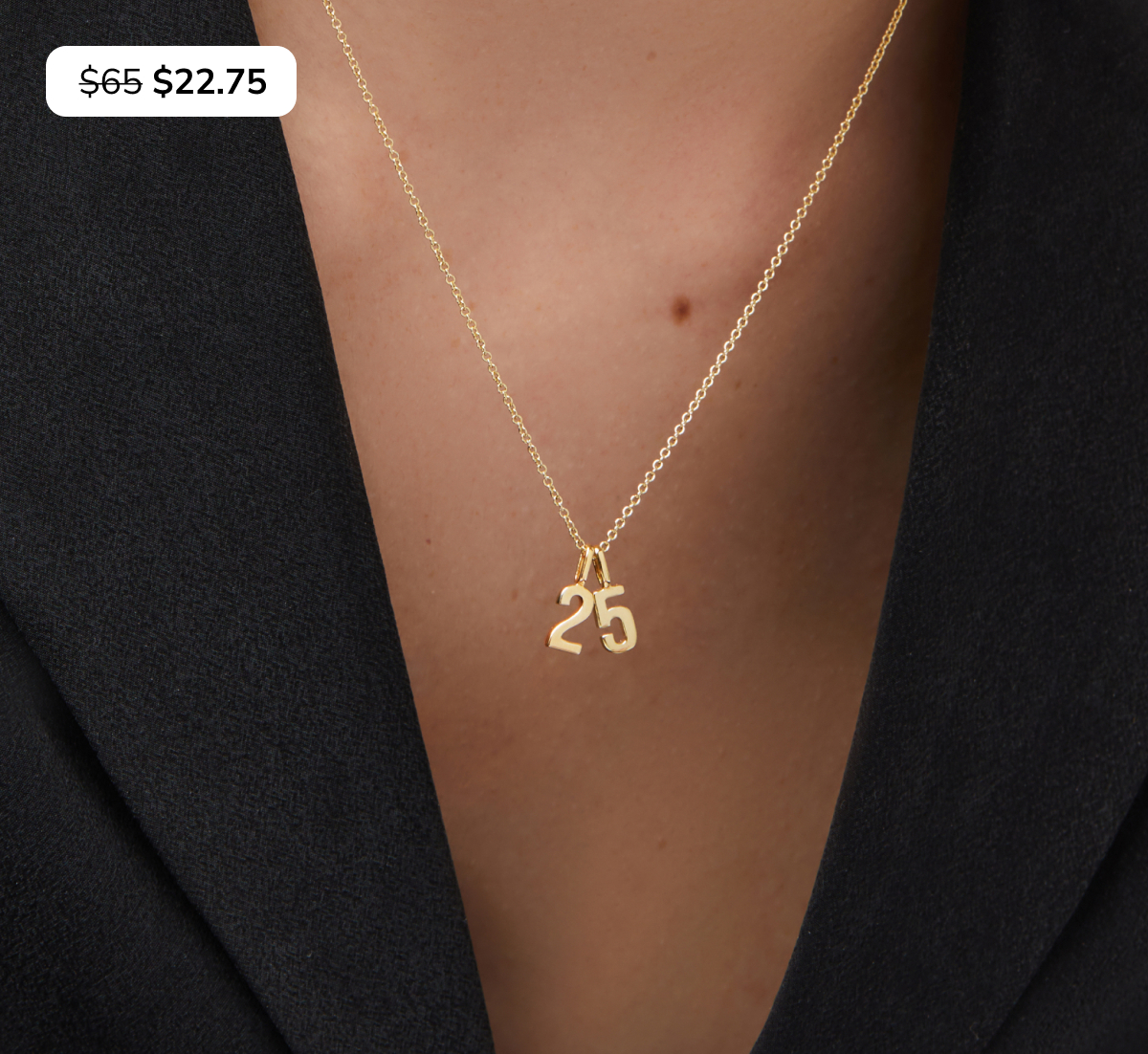 Shop Number Necklace