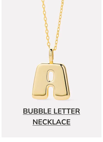 Bubble Letter necklace