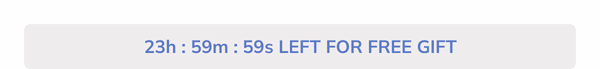24 hours left for free gift