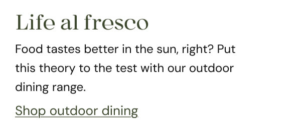 Shop outdoor dining