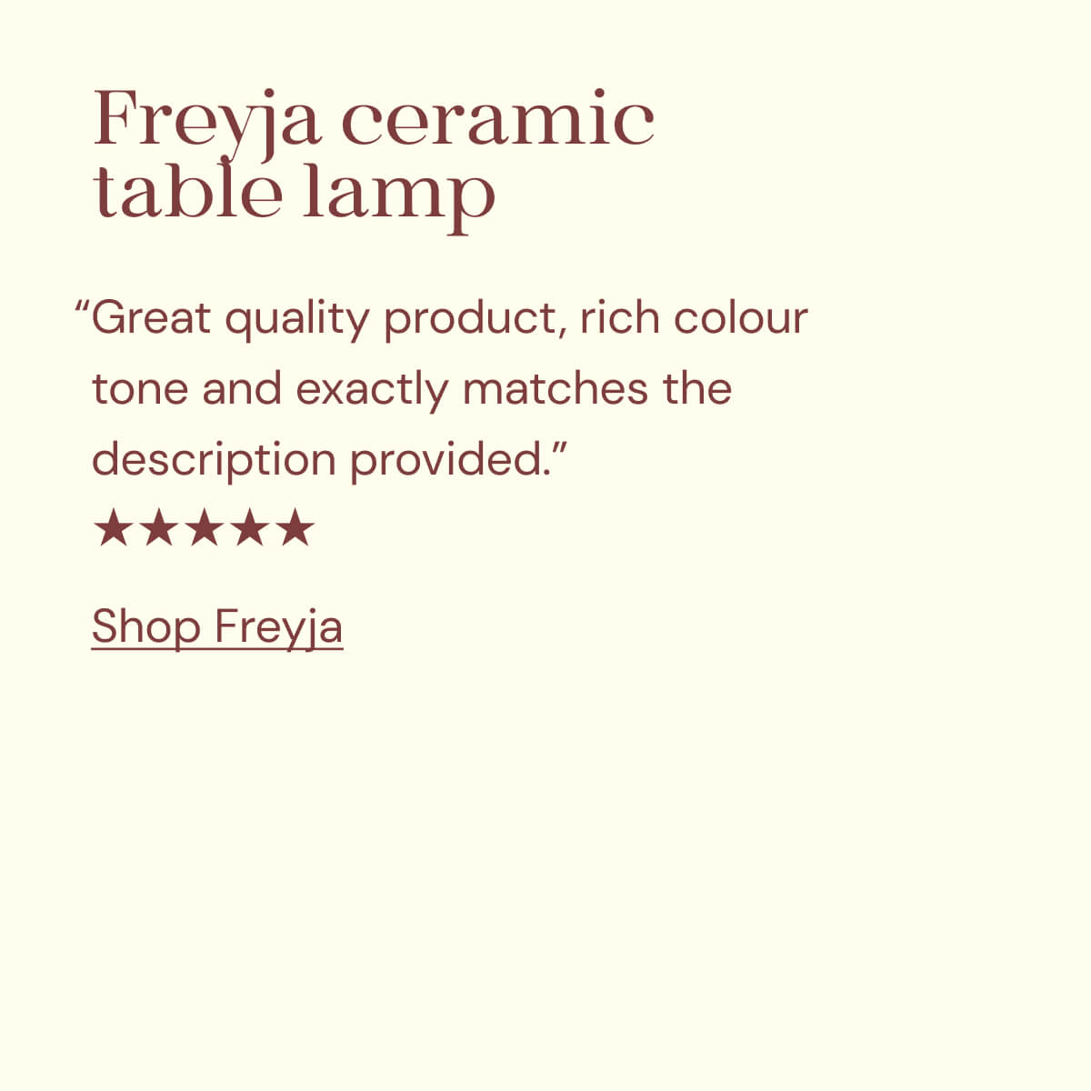 Shop Freyja