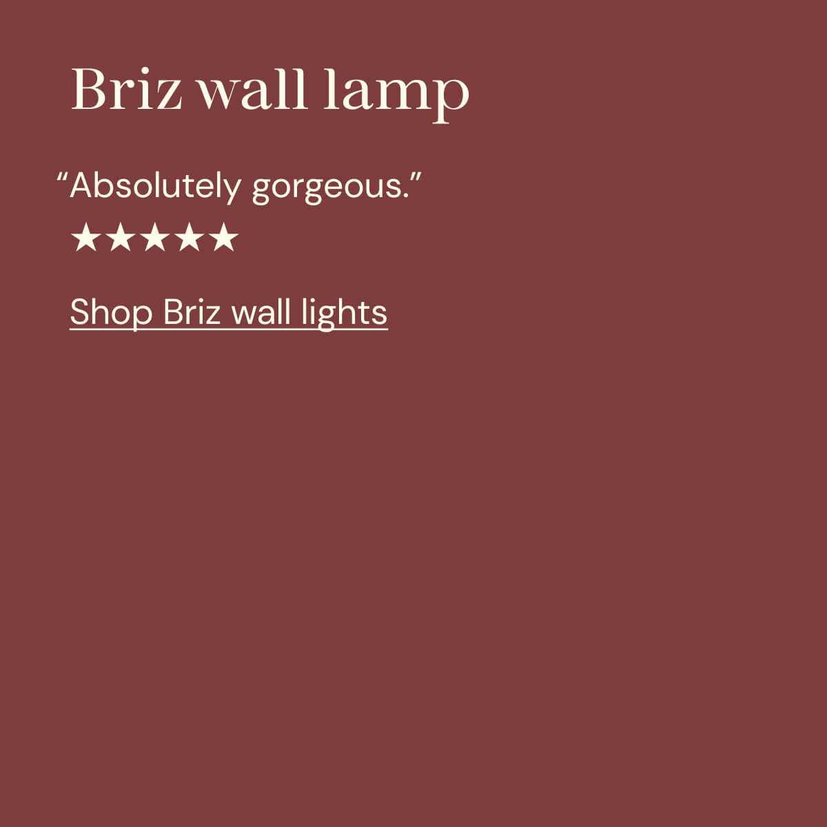Shop Briz wall lights
