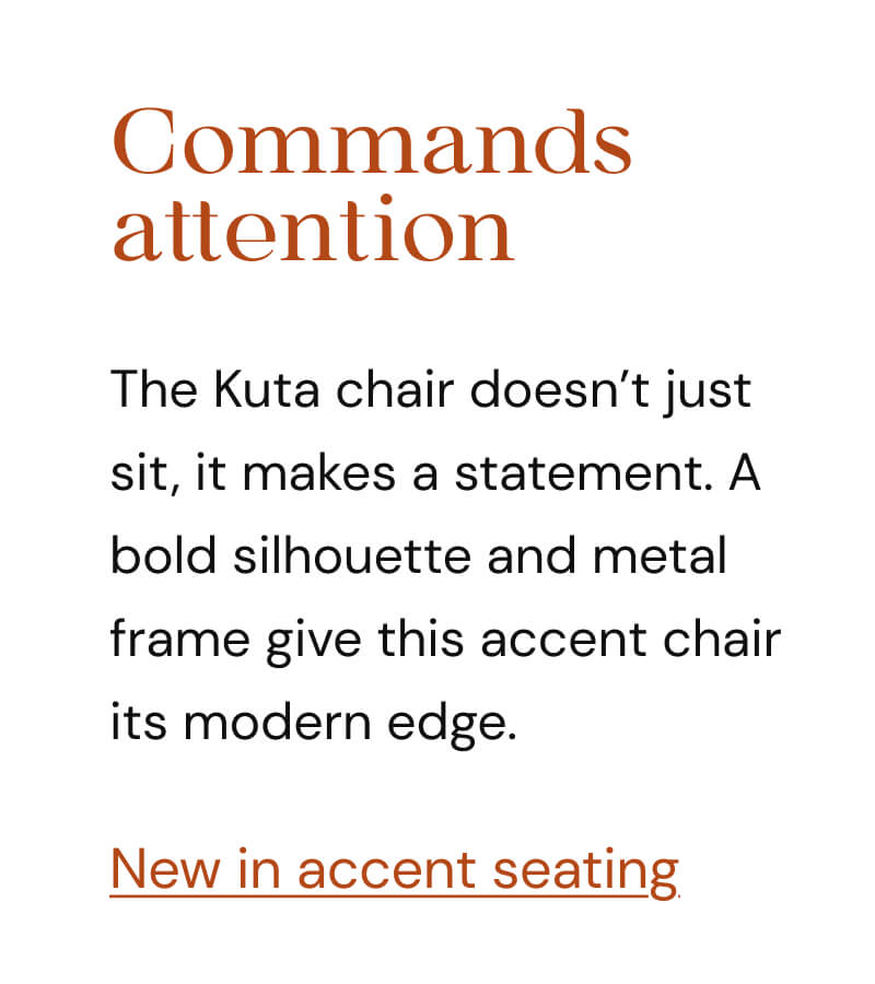 New in accent seating