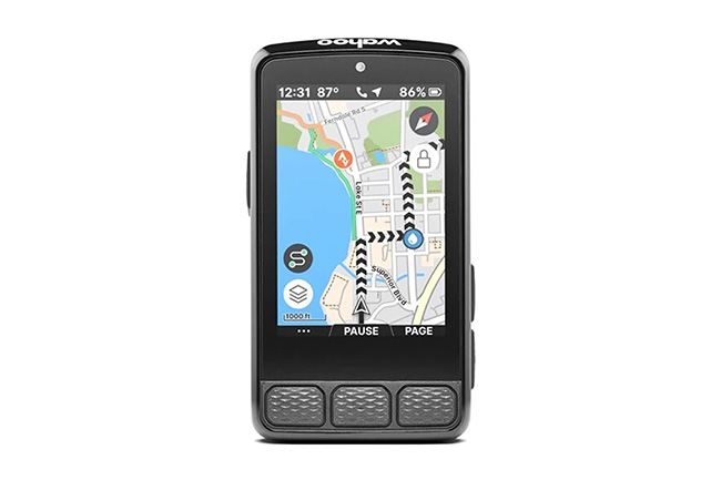 Elemnt Roam 3 GPS Bike Computer Elemnt Roam 3 GPS Bike Computer  image 1 image 2 image 3 Description Powerful, robust and adventure ready, the all-new ELEMNT ROAM combines a large, anti-glare display with touchscreen convenience and dynamic ride intelligence to make every ride effortless. With crisp, easy-to-read mapping, intuitive navigation, and smart features that handle the details before, during, and after your ride, the ELEMNT ROAM keeps you focused on the road ahead. Whether you're exploring new routes or pushing through an endurance challenge, the ELEMNT ROAM is always ready for your next big ride.  Meet the ROAM See Everything. Navigate Everywhere.  ROAM’s larger 2.8” high-contrast display enhances visibility in any environment. Adaptive brightness and a redesigned user interface make key data easier to read at a glance.  Smarter Mapping. Effortless Exploration.  Navigation should be simple, not stressful. ROAM makes navigation simple with audible turn-by-turn guidance, detailed map layers, and intuitive routing.  Control At Your Fingertips  Tap, pinch, zoom, swipe—interact with your ride like you do with your phone. ROAM’s responsive touchscreen makes it easy to adjust, scroll, and control your experience with precision.  Ready To Ride In Seconds  Quickly set your activity, route, and workout in the all-new Ready-To-Ride Dashboard. Paired sensors, battery status, and key ride metrics are displayed at a glance.  Key Features On-Device Smart Navigation On-Device Smart Navigation Features like Back on Track, Route to Start, and Retrace Route get you where you want to go wherever you’re at.  Google & Apple Maps Route Sharing Share a location from Google Maps or Apple Maps to quickly create a route on your ELEMNT.  Google & Apple Maps Route Sharing SUMMIT™ Features SUMMIT™ Features Stay prepared for every climb ahead, even without a preloaded route.  Custom Workout Profiles Choose from preset profiles like Road, Gravel, or Indoor—or create your own. Each profile saves your preferred data fields, sensors, and alerts so you’re always ride-ready.  Custom Workout Profiles Strava Segments Strava Segments Stay motivated to set a new PR and chase that KOM/QOM on your favorite segments and find key locations on your ride.  Custom Alerts Get notified for time or distance.  Custom Alerts New API for Structured Workouts New API for Structured Workouts Seamlessly import training plans from more than one hundred providers.  Music & Device Control Manage Spotify, Apple Music, radar, lights, and GoPro directly from your ELEMNT.  Music & Device Control In the Box In the Box ELEMNT ROAM GPS cycle computer Out-front mount (31.8 mm) USB-C charging cable (61 cm) 190 mm tether Stem mount & zip ties (not shown) Important Product Information (IPI) FAQs  1. How does the ELEMNT BOLT 3 differ from previous models?  2. What connectivity options does ELEMNT ROAM 3 feature? Wahoo Elemnt Roam 3 GPS Bike Computer