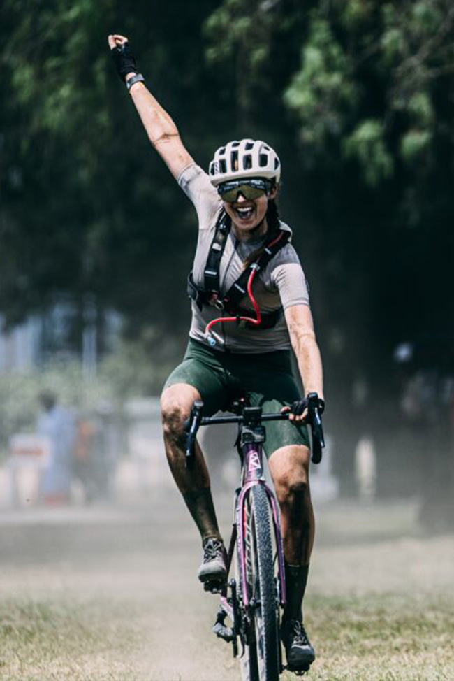 Ribble Rewind - Maddy winning Safari Gravel