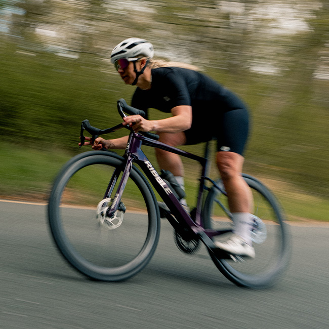 Female riding ULTRA-ROAD