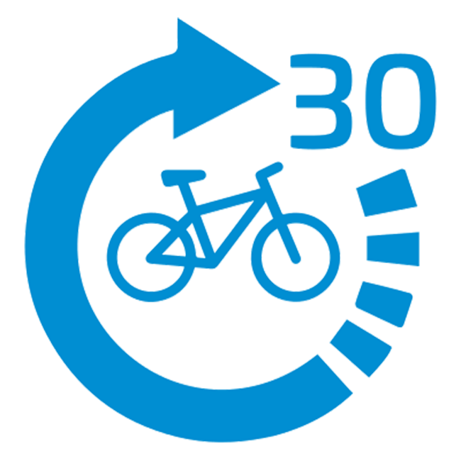 30 Day Test Ride  Return within 30 days for a refund or make changes.