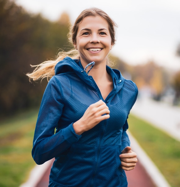 woman jogging