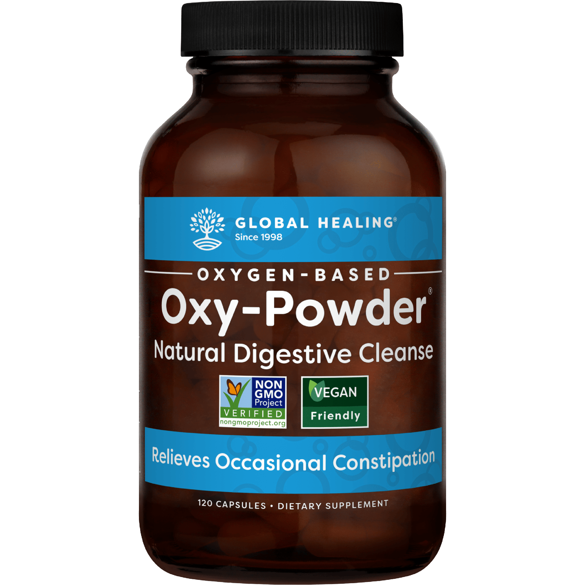 OXYGEN-BASED Oxy-Powder Natural Digestive Cleanse VEGAN rojec . o Friendly 120 CAPSULES DIETARY SUPPLEMENT 