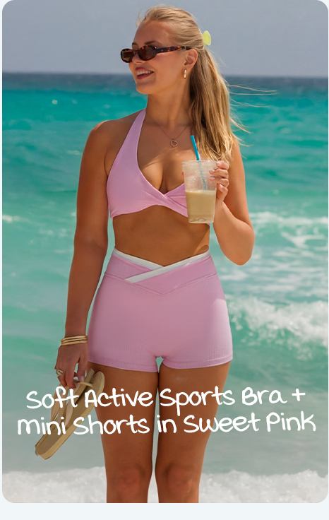 Soft active sports bra