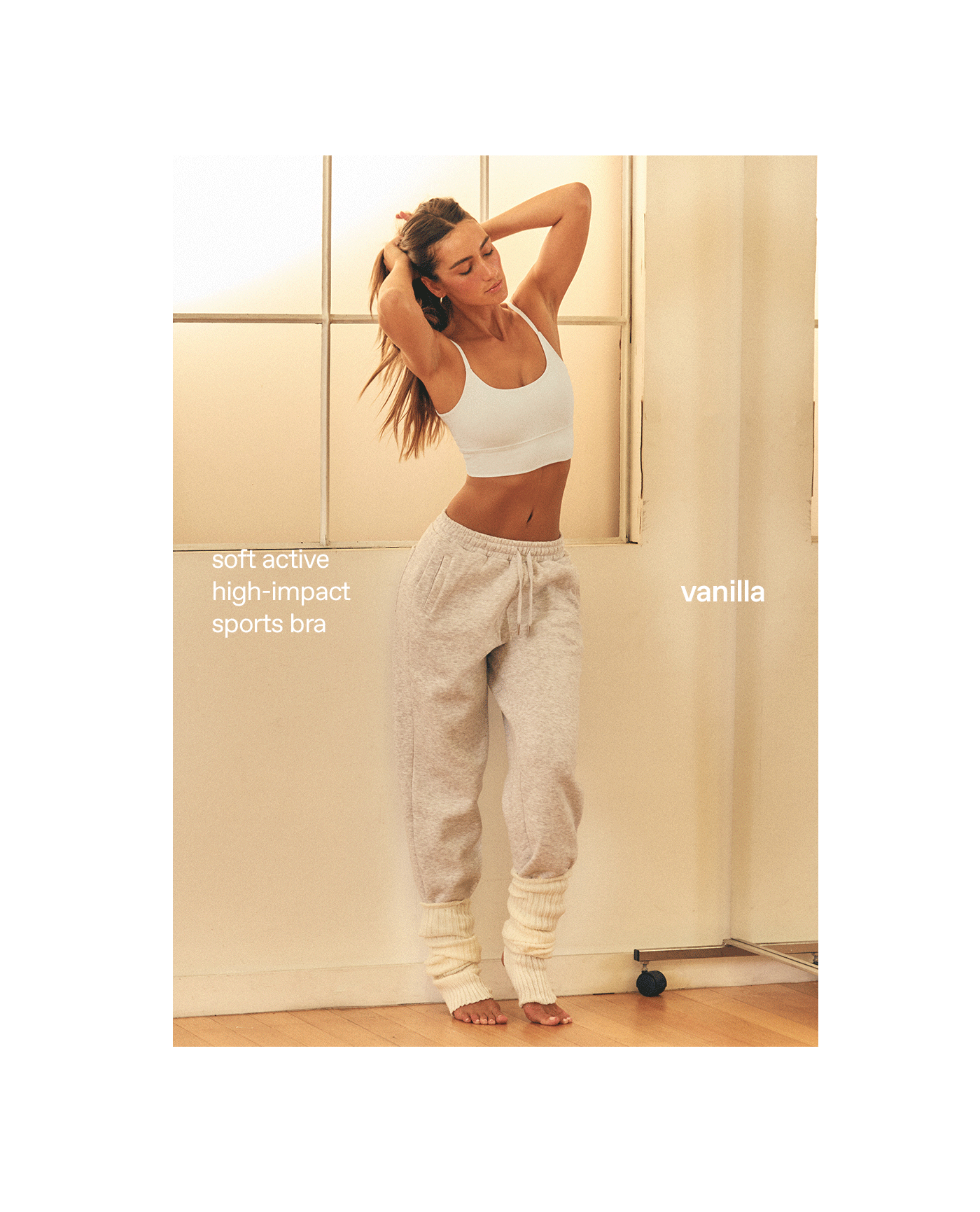 Soft active high impace sports bra