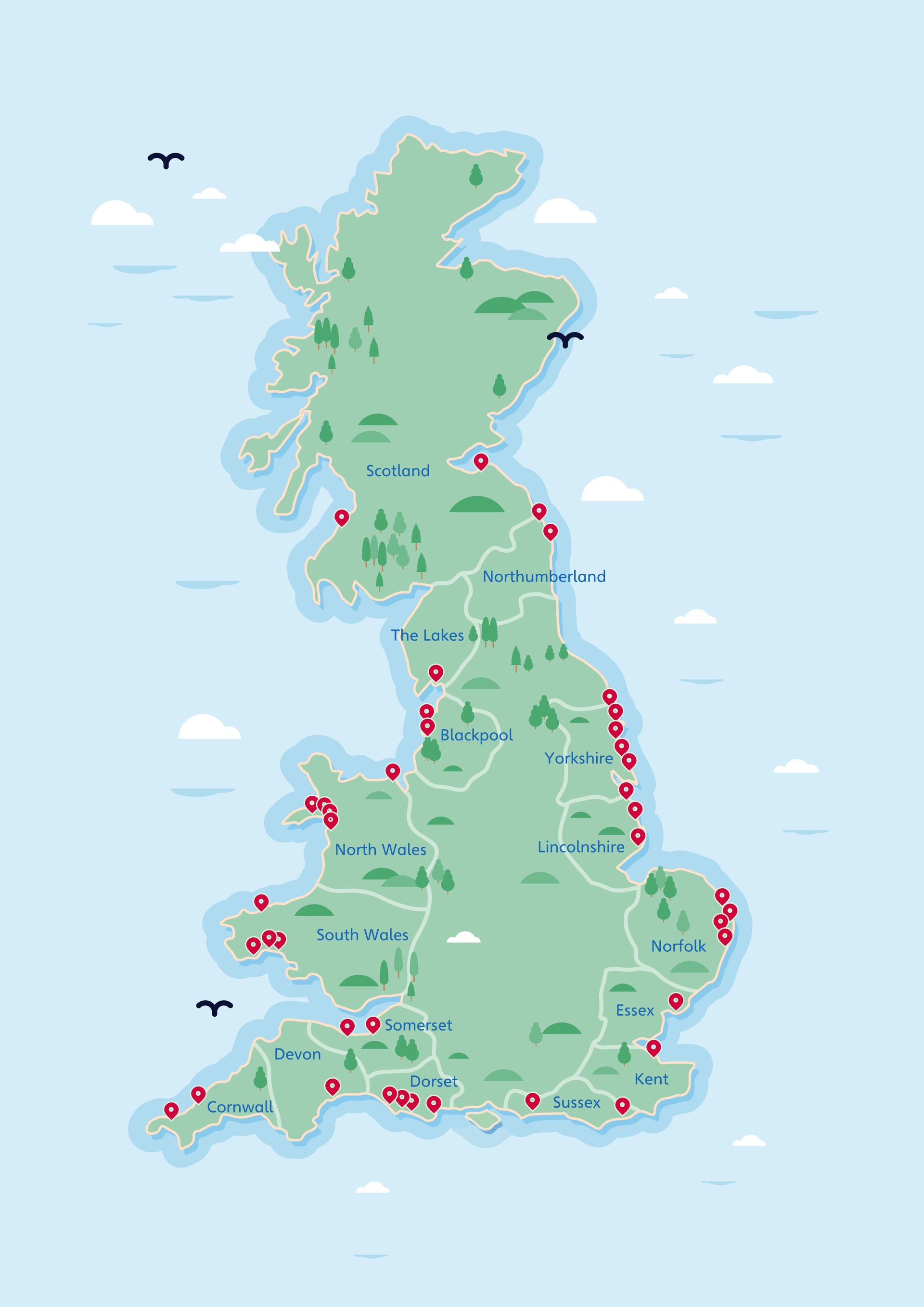 Map of Haven parks