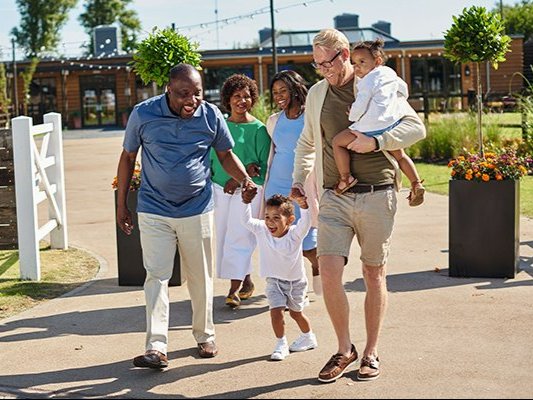 Family having fun on a Haven holiday park