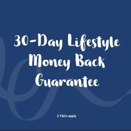 30-Day lifestyle money back guarantee