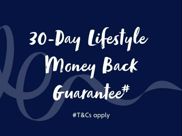 30-Day lifestyle money back guarantee