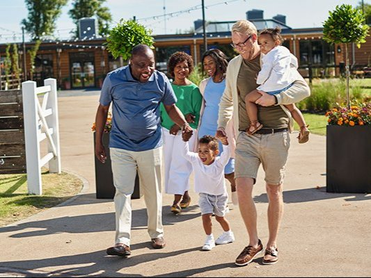 Family enjoying a Haven park