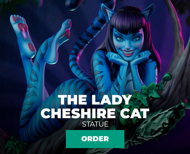 Lady Cheshire Cat Statue