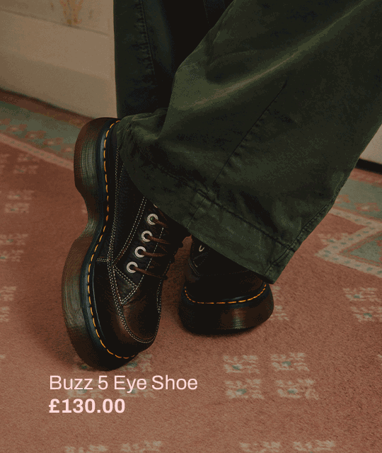 Dr. Martens Buzz 5 Eye Shoes  Dark Brown Grizzly