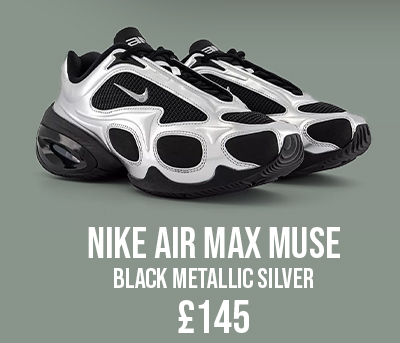 Nike Air Max Muse Trainers Black Metallic Silver Image