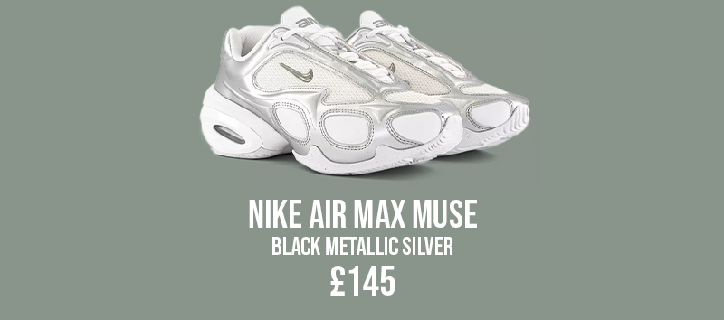Nike Air Max Muse Trainers White Metallic Silver Pure Platinum Image