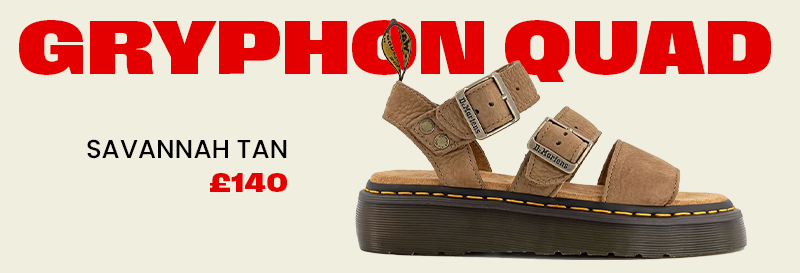Dr. Martens Gryphon Quad Sandals Savannah Tan