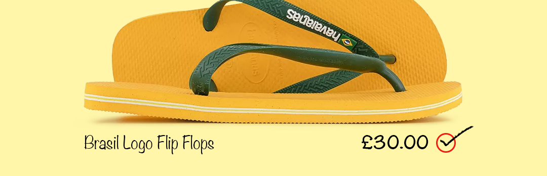 Brasil Logo Flip Flops Image