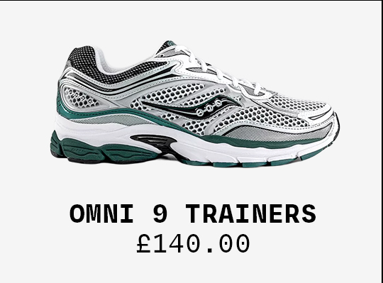 Saucony Progrid Omni 9 Trainers  White Pine Green £140.00